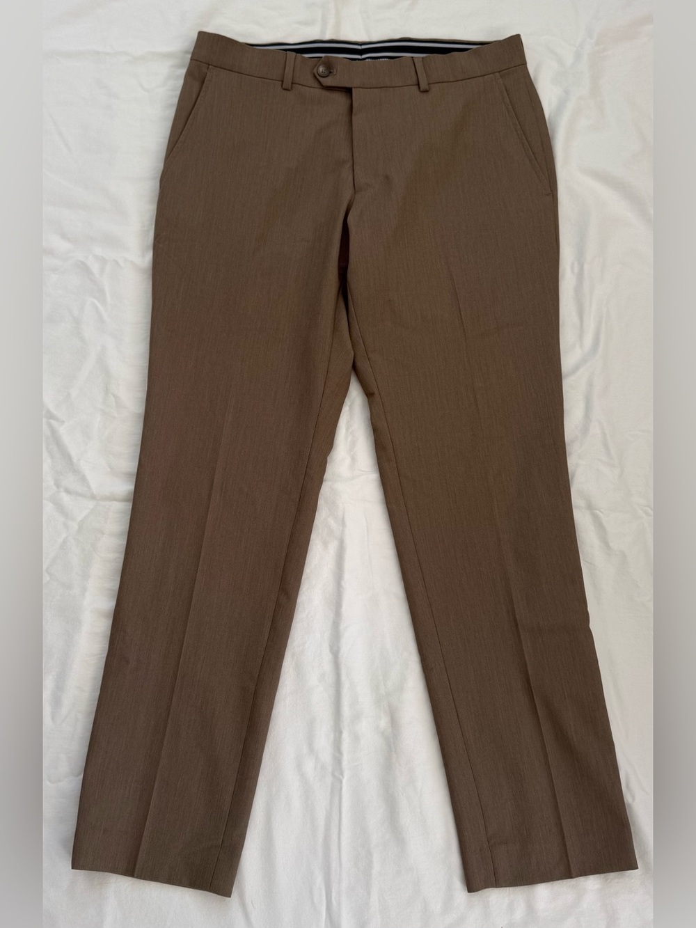CON.STRUCT‎ Men’s Dress Pants 32x30 Brown Stretch Flat Front Career